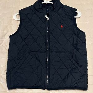 Polo by Ralph Lauren Navy Quilted Vest for Kids